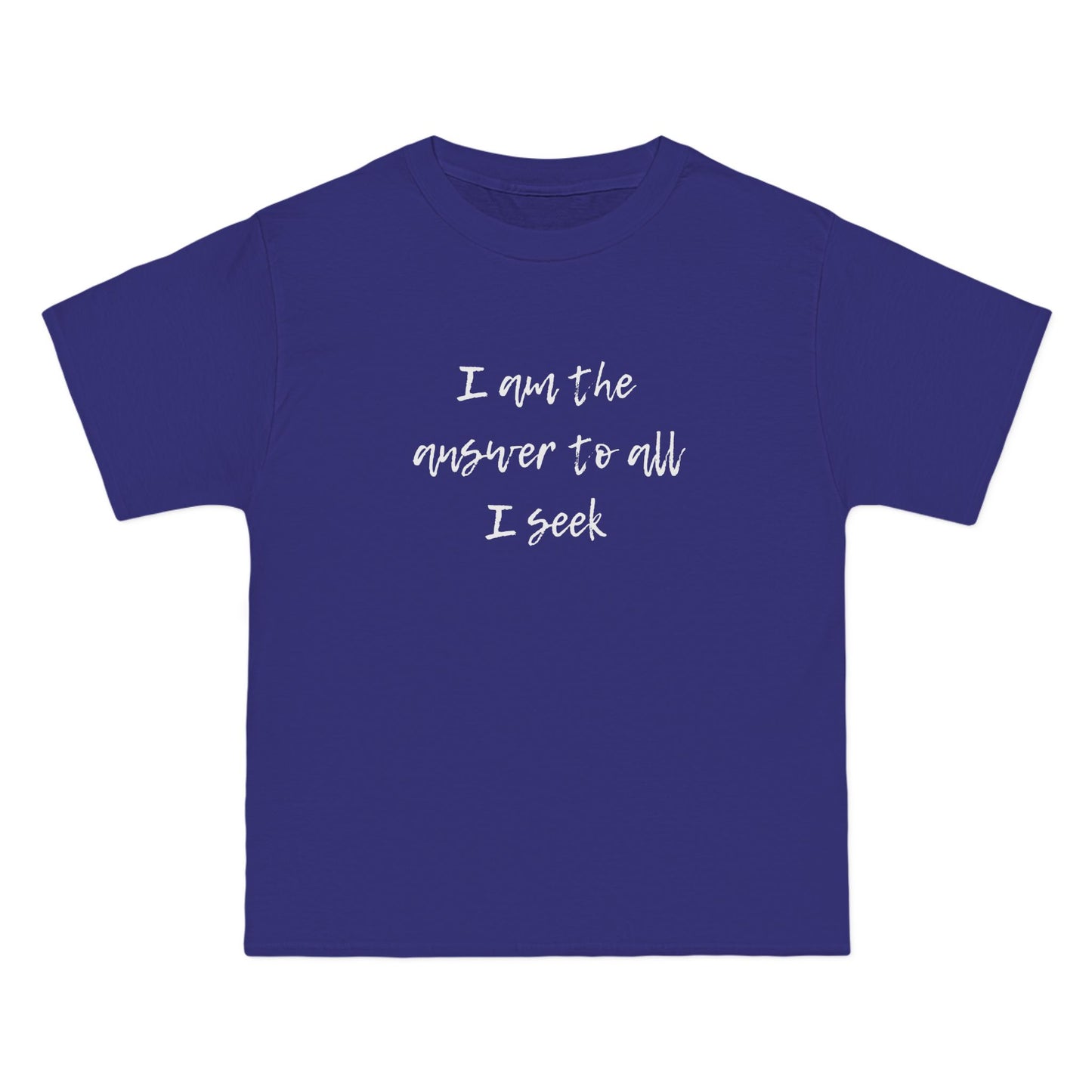 I Am the Answer Unisex T-Shirt – 100% Cotton Beefy-T® Short Sleeve