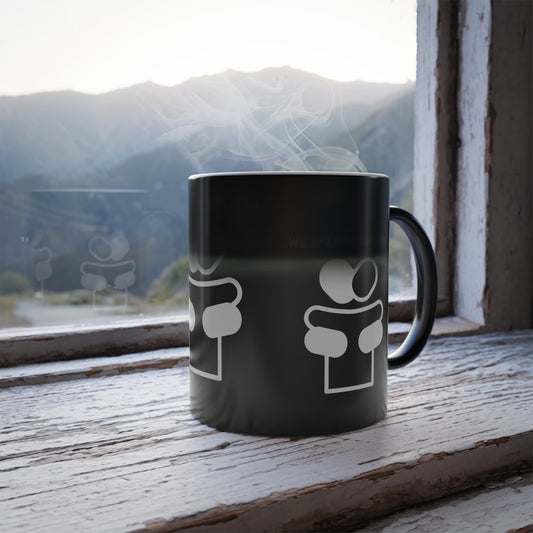 We Are Interconnected (White Print) Color-Changing Affirmation Mug