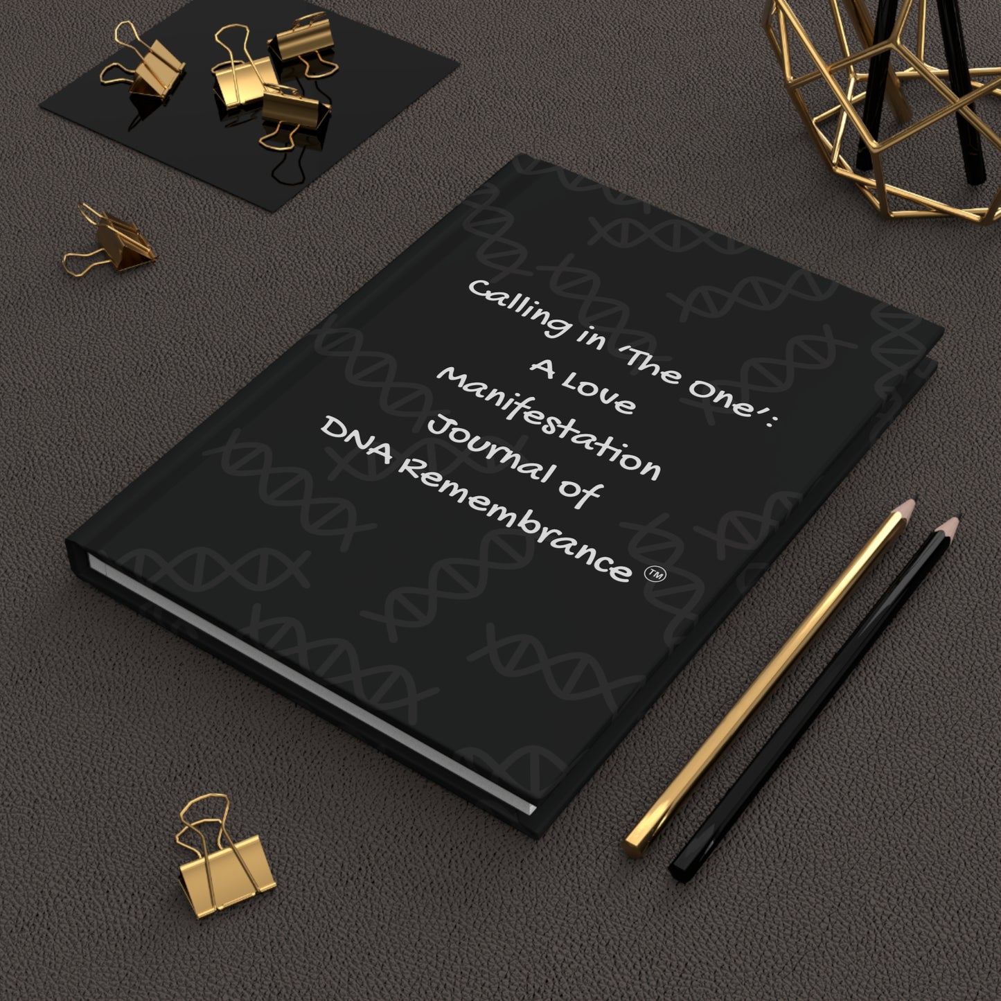 Calling In the One: Black Hardcover Manifestation Journal