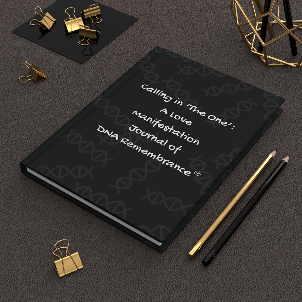 Calling In the One: Black Hardcover Manifestation Journal