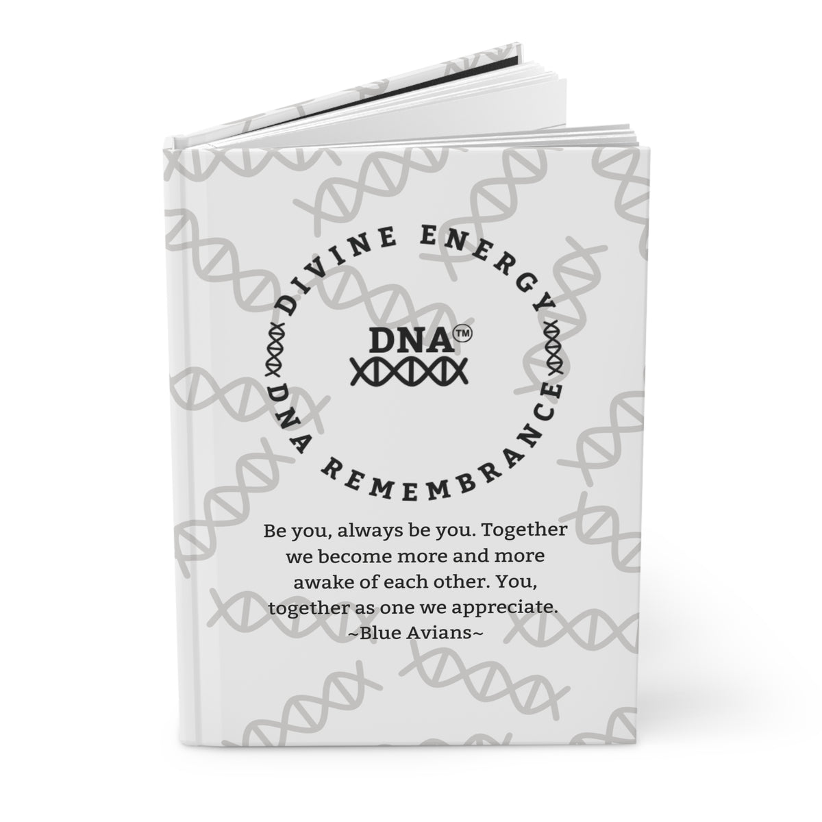 White Hardcover Journal with Spiritual Message