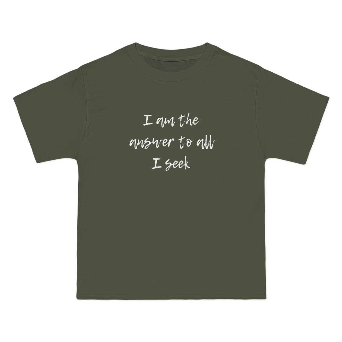 I Am the Answer Baggy Unisex T-Shirt – 100% Cotton