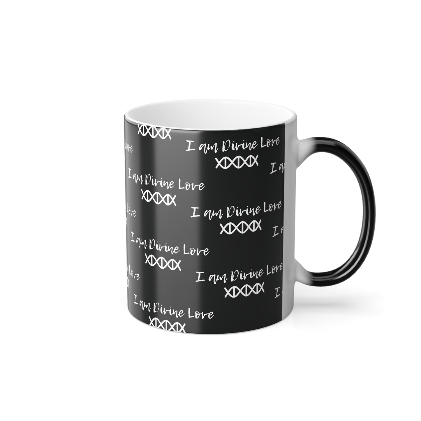 I Am Divine Love (White Print) Color-Changing Affirmation Mug