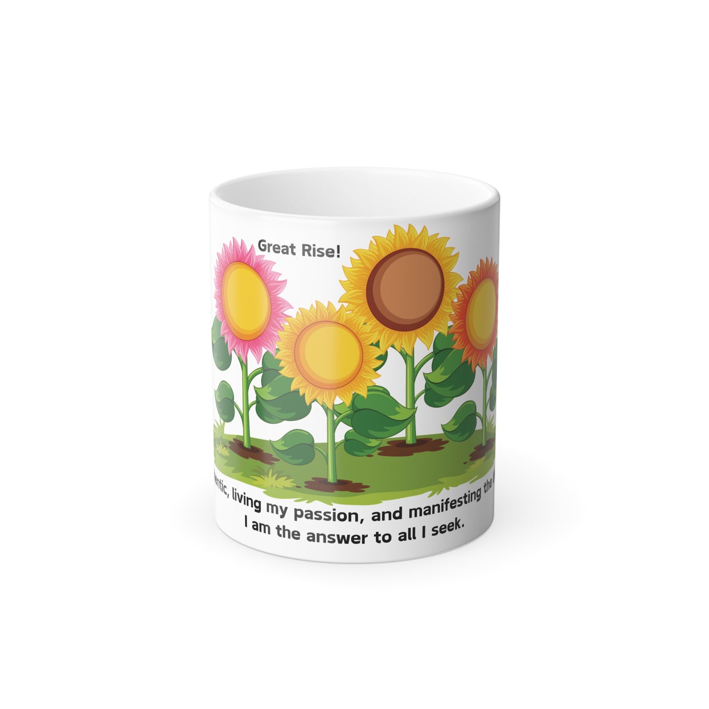 Sunflower Sunrise Color-Changing Affirmation Mug