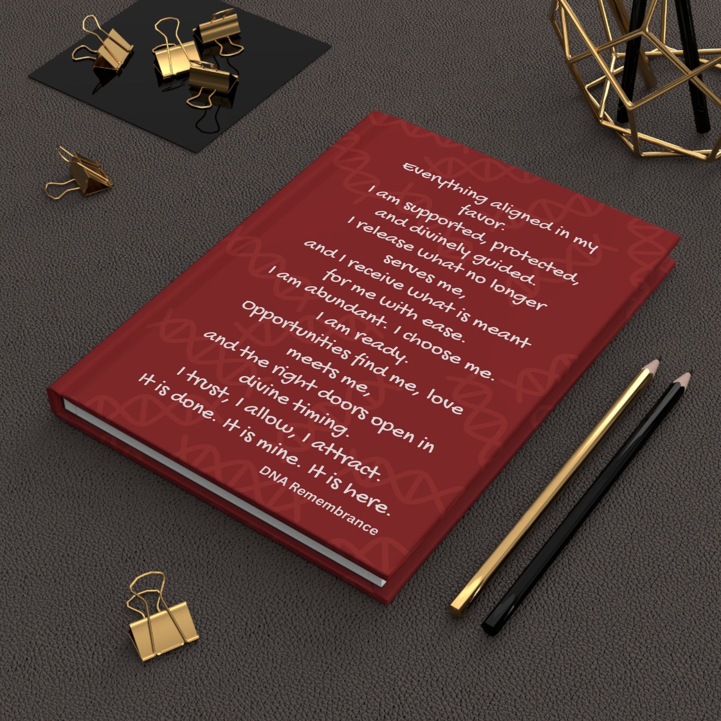 It Is Done: Red Hardcover Manifestation Journal