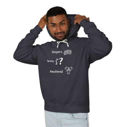 Awakened Stages Lightweight Unisex Hoodie – 100% Cotton