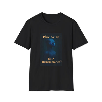 Blue Avian Wide Eye | T-Shirt - 100% Cotton