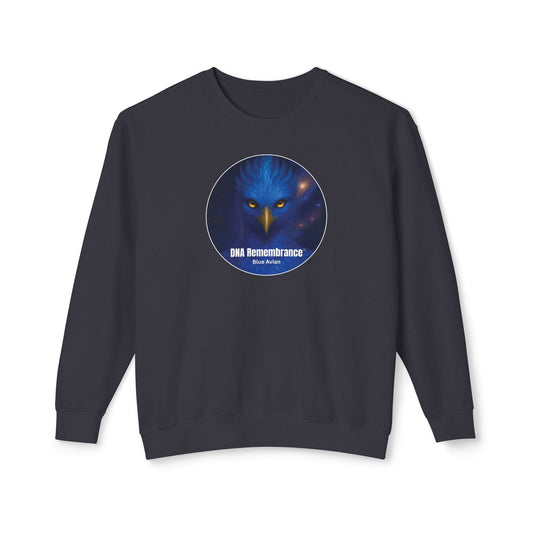 Blue Avian Starseed Sweatshirt – 100% Cotton