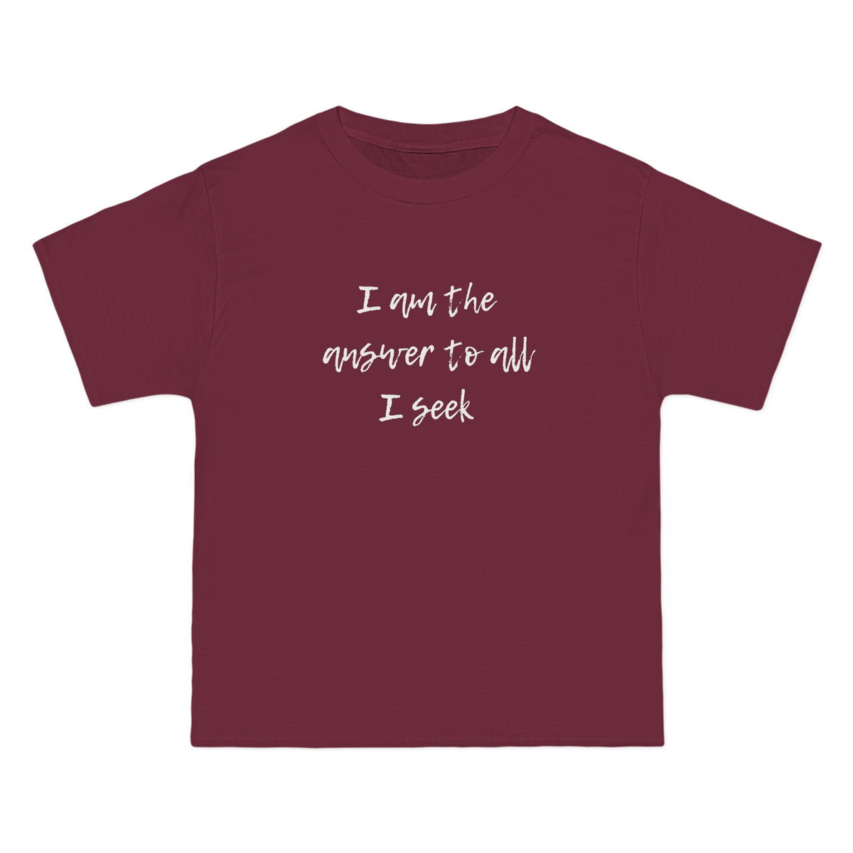 I Am the Answer Baggy Unisex T-Shirt – 100% Cotton