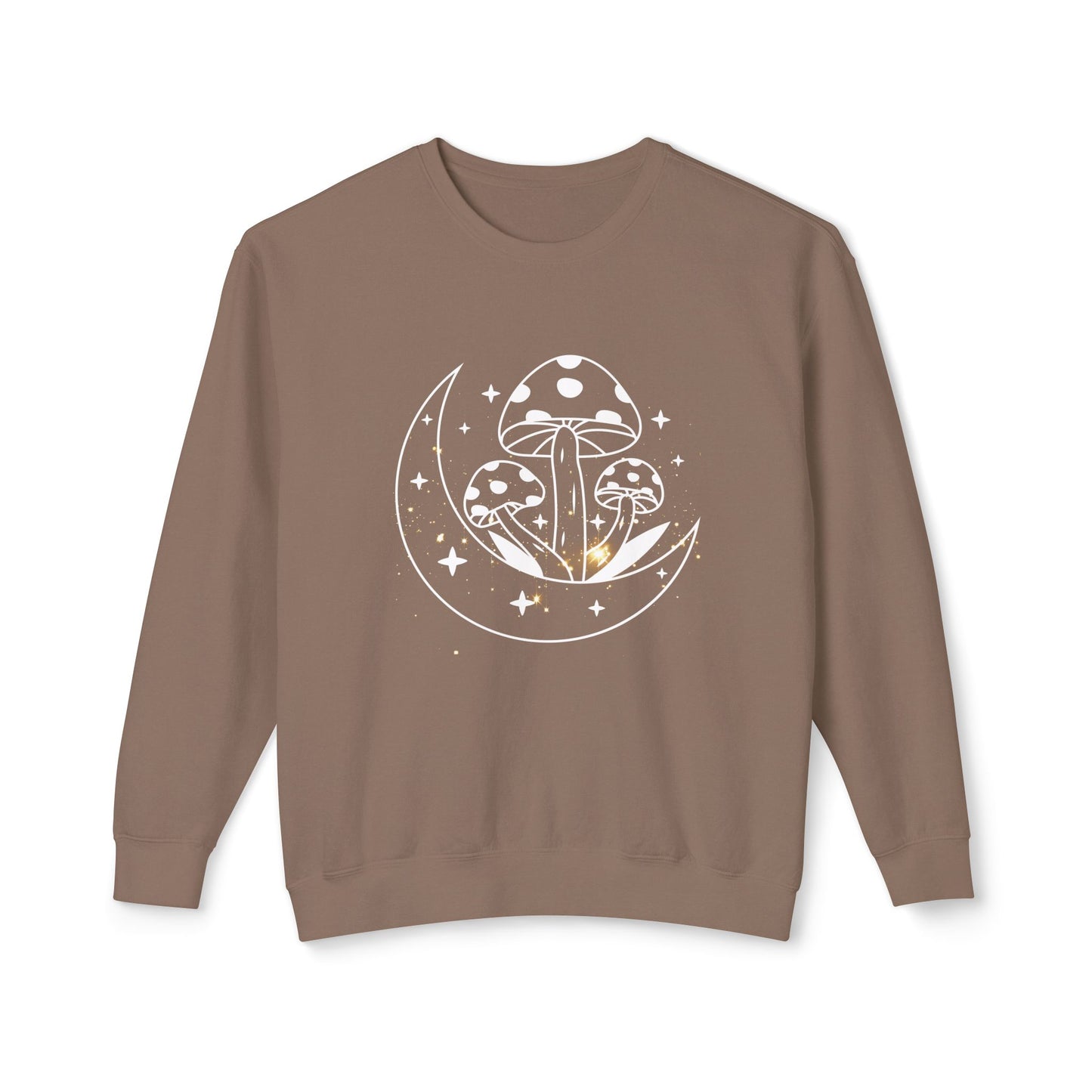 Mushroom and Moon Lightweight Sweatshirt - 100% Cotton