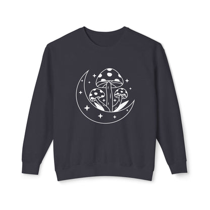 Mushroom and Moon Lightweight Sweatshirt - 100% Cotton