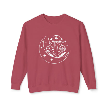 Mushroom and Moon Lightweight Sweatshirt - 100% Cotton