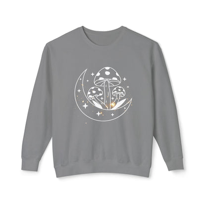 Mushroom and Moon Lightweight Sweatshirt - 100% Cotton