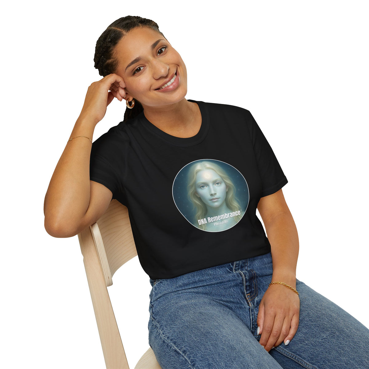 Pleiadian (Female) Starseed Unisex T-Shirt – 100% Cotton