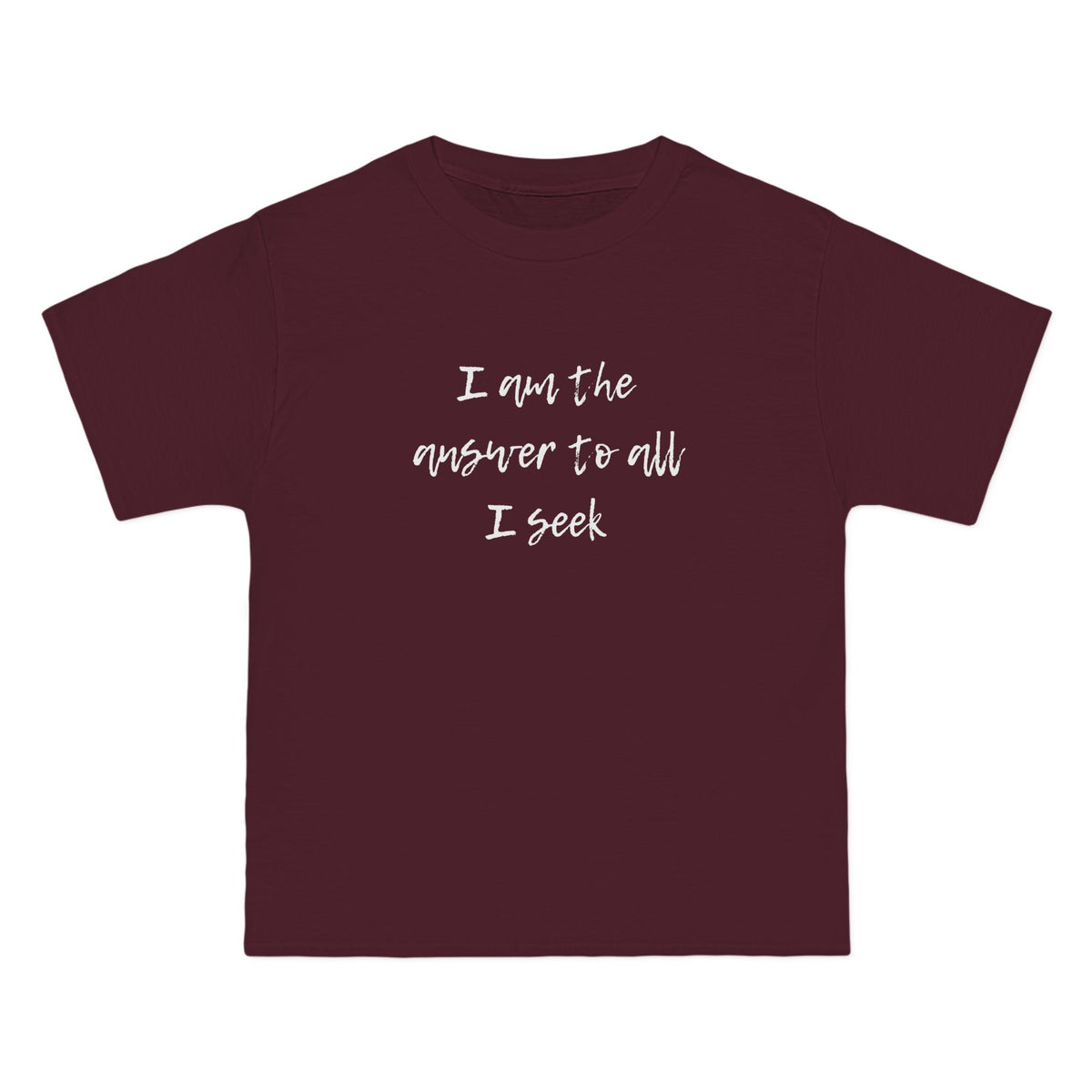 I Am the Answer Baggy Unisex T-Shirt – 100% Cotton