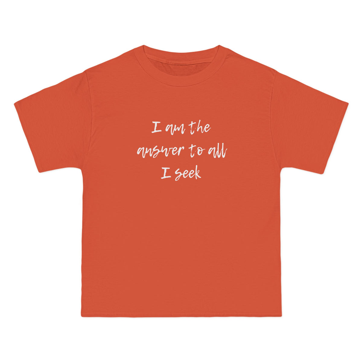 I Am the Answer Baggy Unisex T-Shirt – 100% Cotton