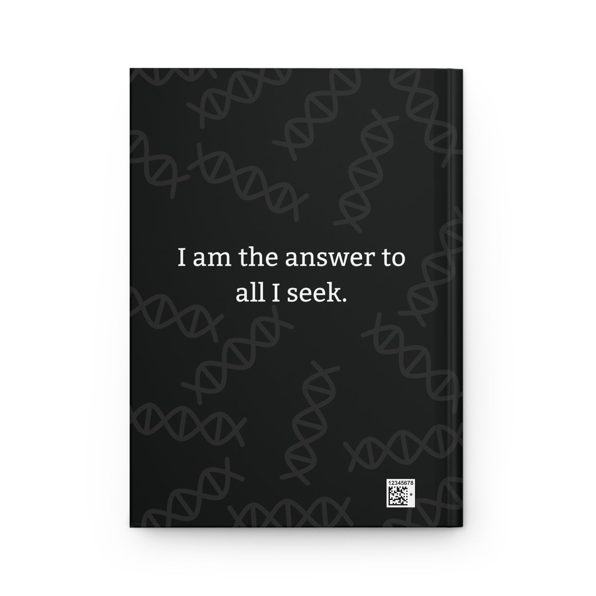 Black Hardcover Journal with Spiritual Message