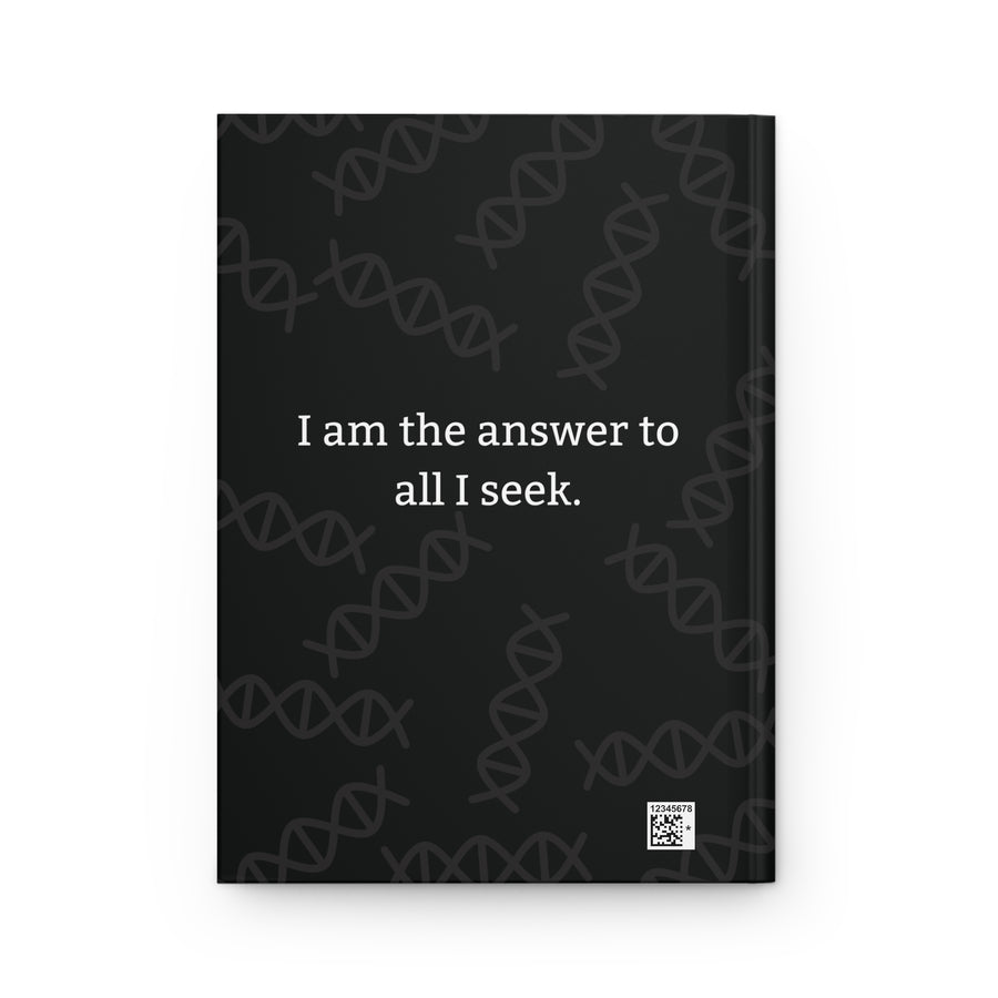 Black Hardcover Journal with Spiritual Message