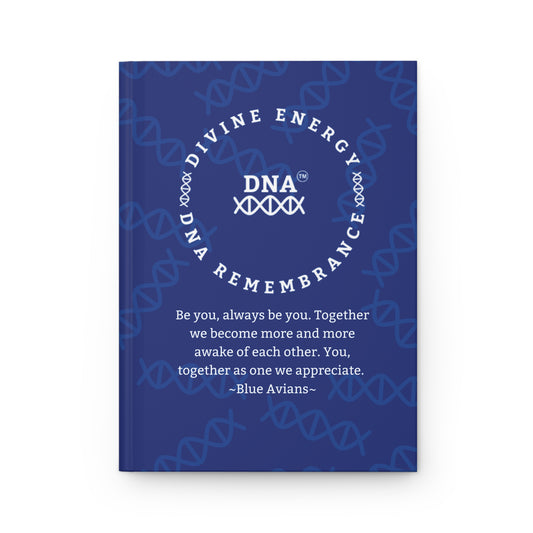 Indigo Hardcover Journal with Blue Avian Message