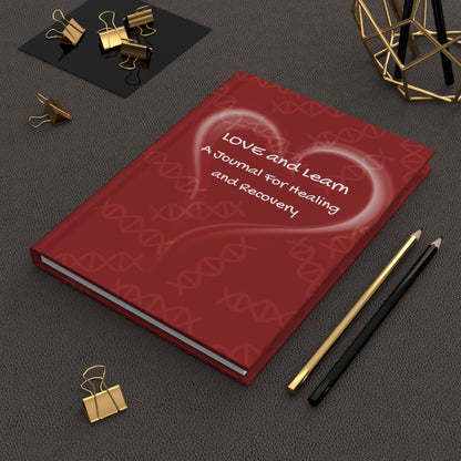 Love and Learn: Red Hardcover Journal