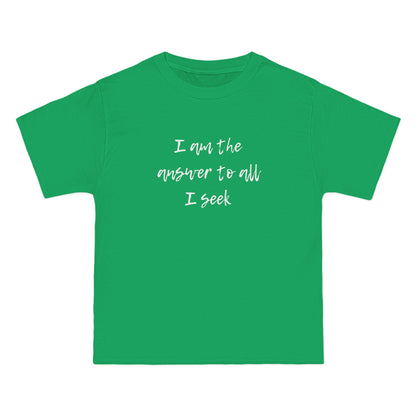I Am the Answer Unisex T-Shirt – 100% Cotton Beefy-T® Short Sleeve