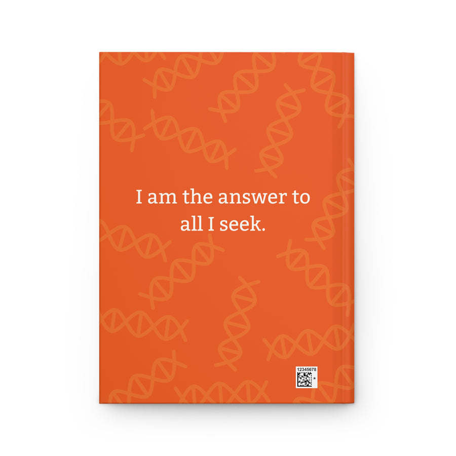 Orange Hardcover Journal with Spiritual Message