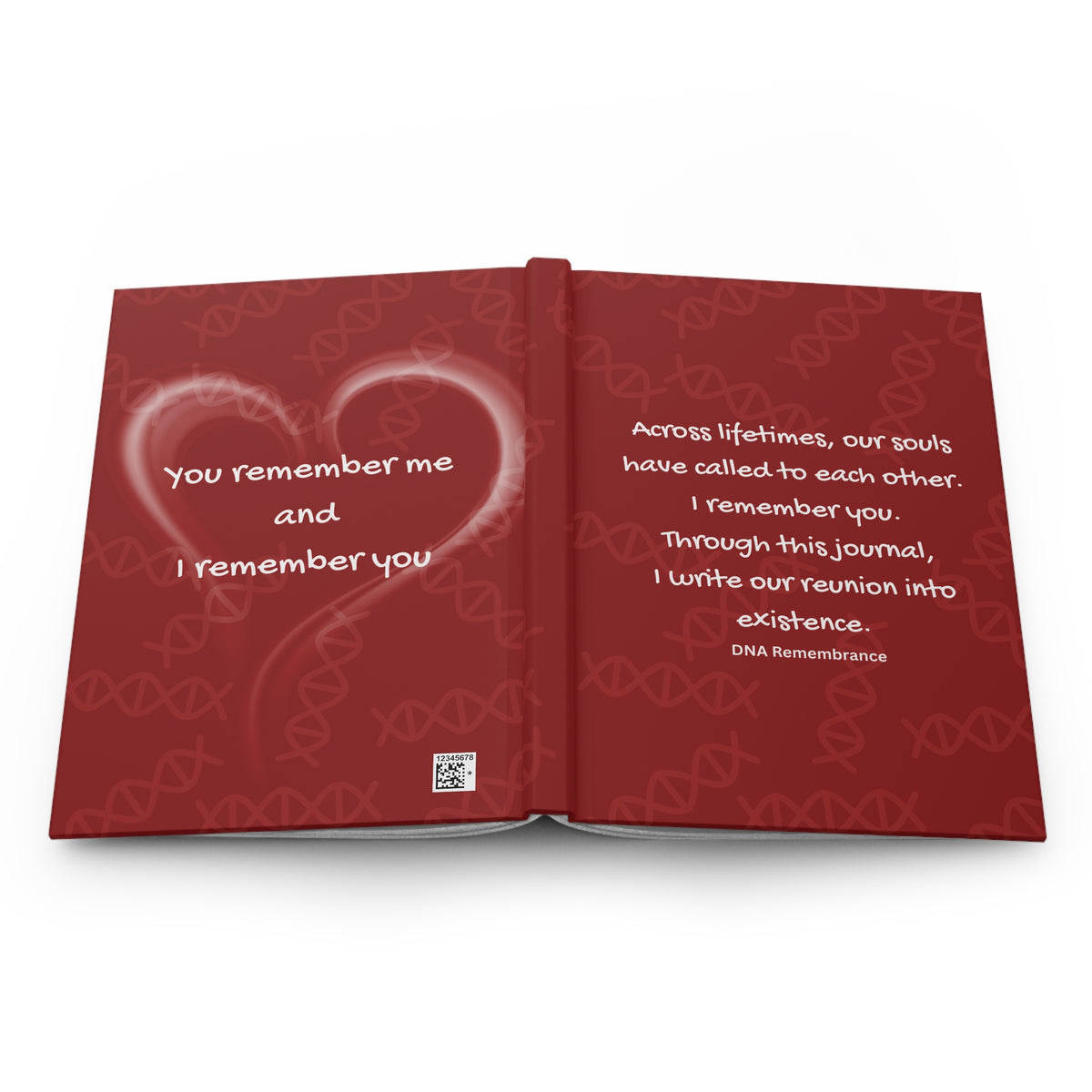 Across Lifetimes: Red Hardcover Manifestation Journal