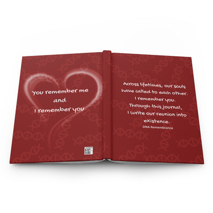 Across Lifetimes I Call You In (Red) Hardcover Manifesting Journal