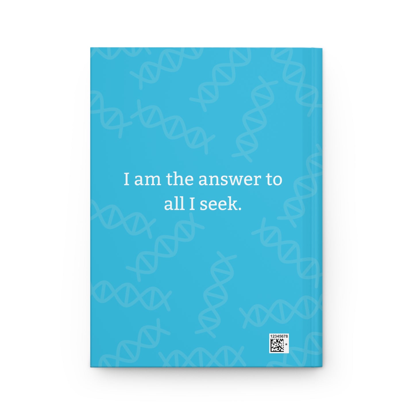 Blue Hardcover Journal with Blue Avian Message