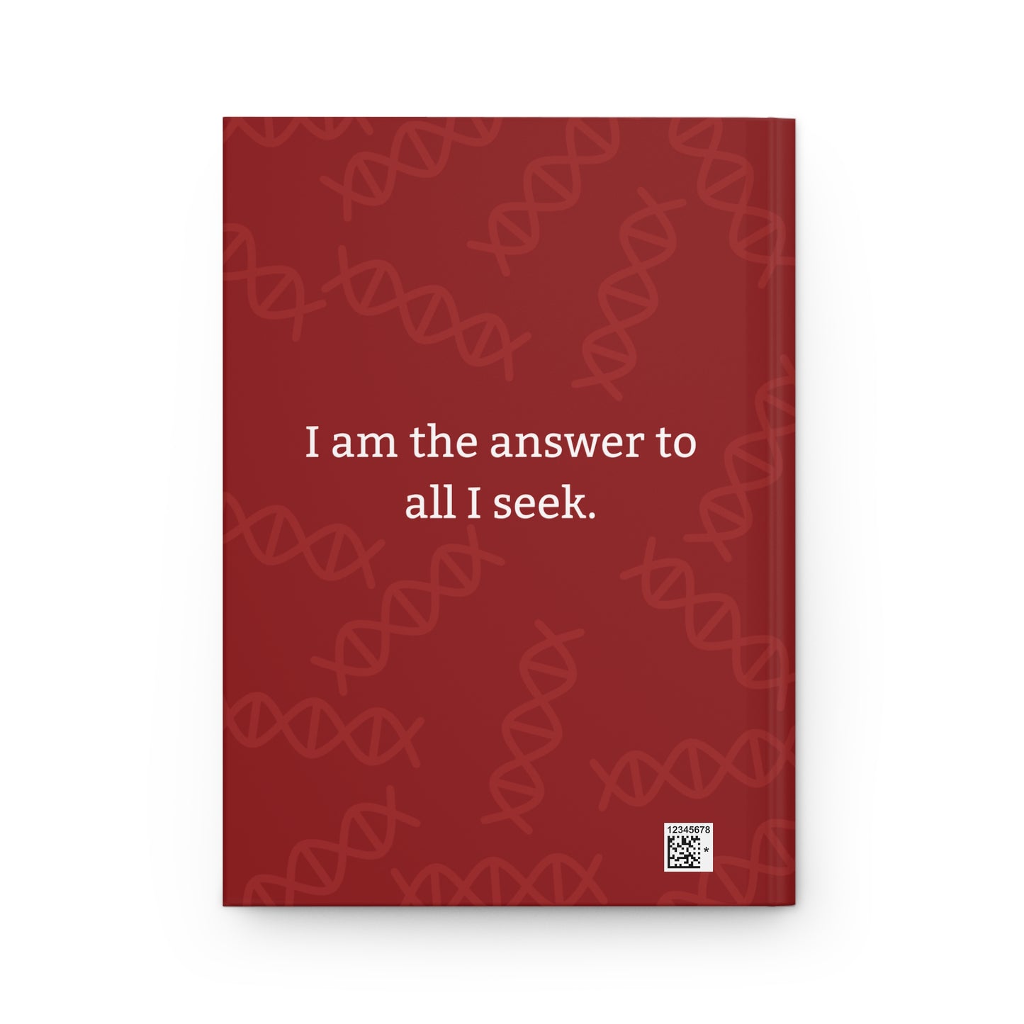 Red Hardcover Journal with Blue Avian Message