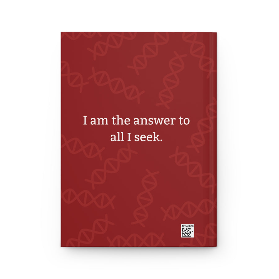 Red Hardcover Journal with Spiritual Message
