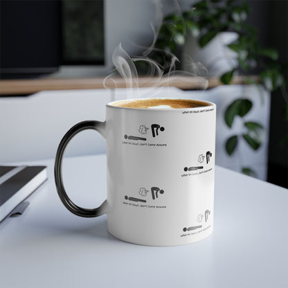 When I'm Down... (Black Print) Sarcastic and Funny Color-Changing Mug