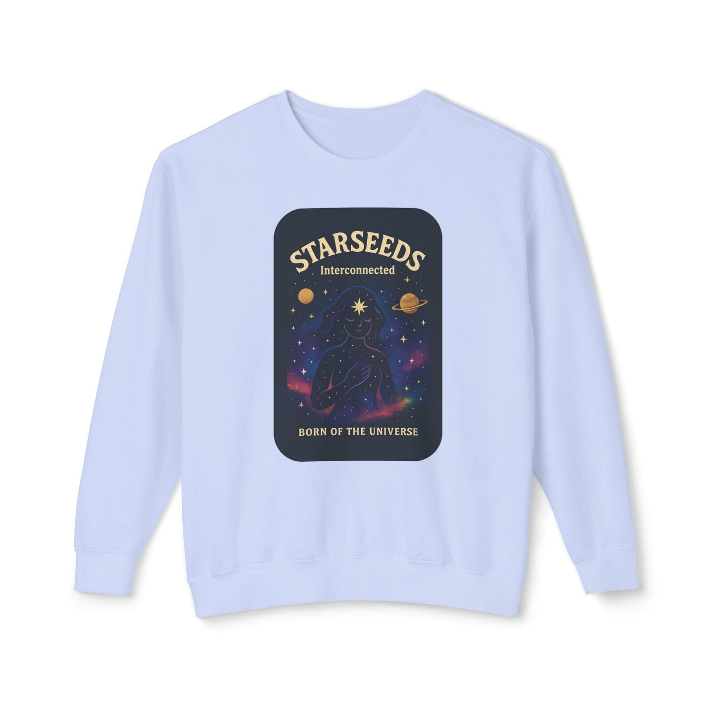 Starseeds Fem Lightweight Unisex Sweatshirt – 100% Cotton