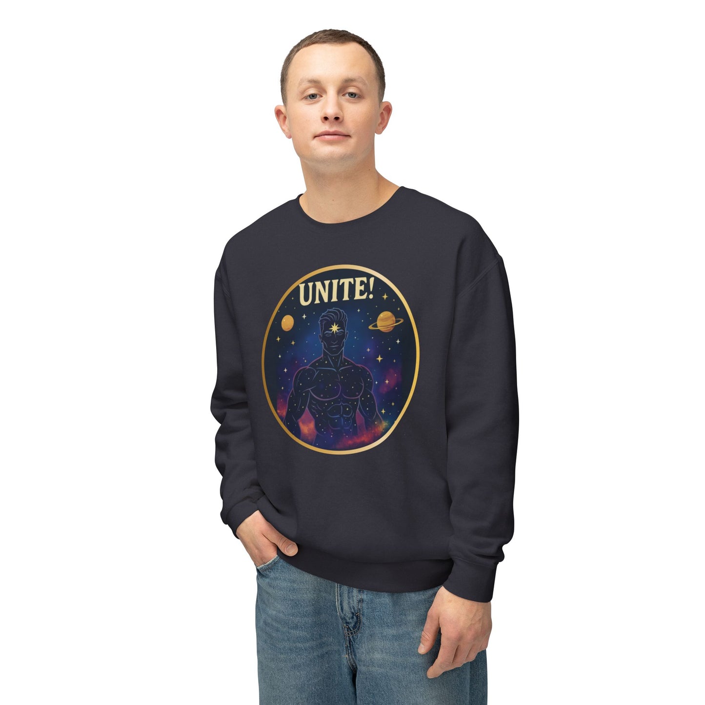 Unite Divine Masc Lightweight Unisex Sweatshirt – 100% Cotton