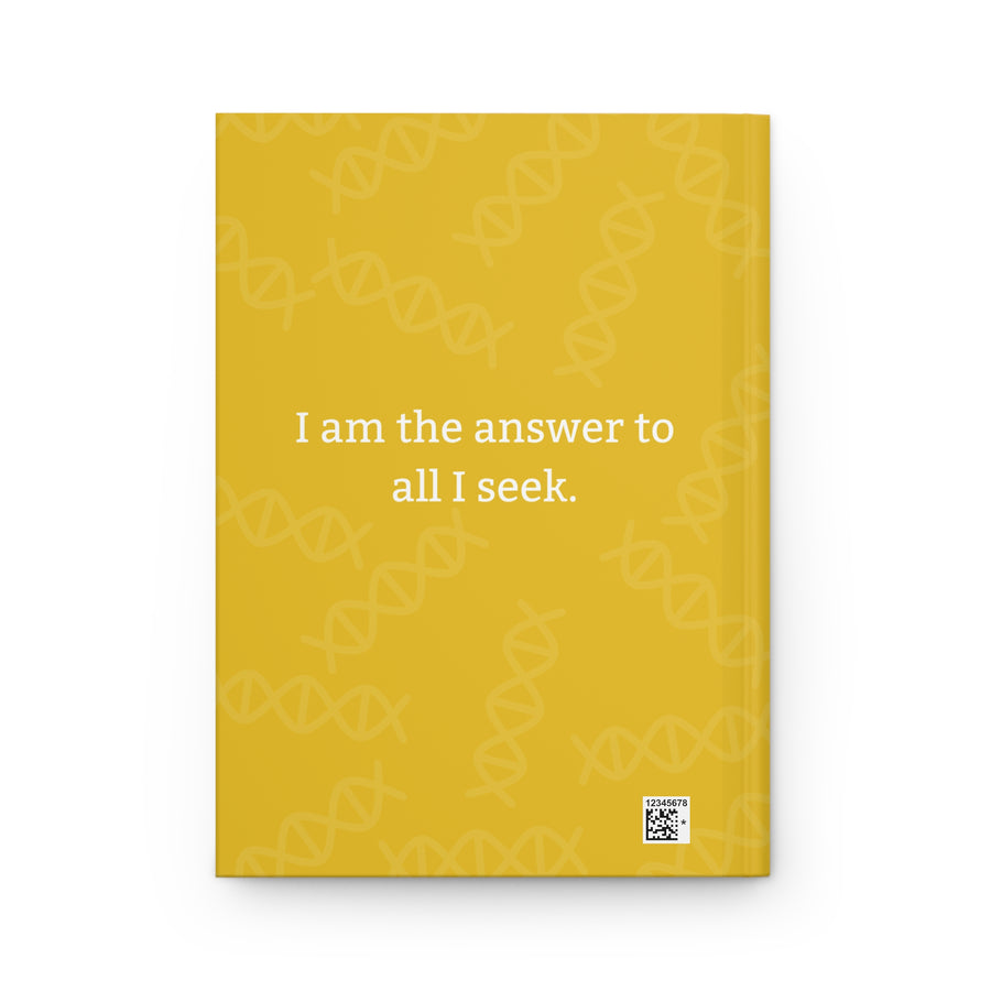 Yellow Hardcover Journal with Spiritual Message