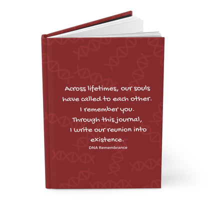 Across Lifetimes I Call You In (Red) Hardcover Manifesting Journal
