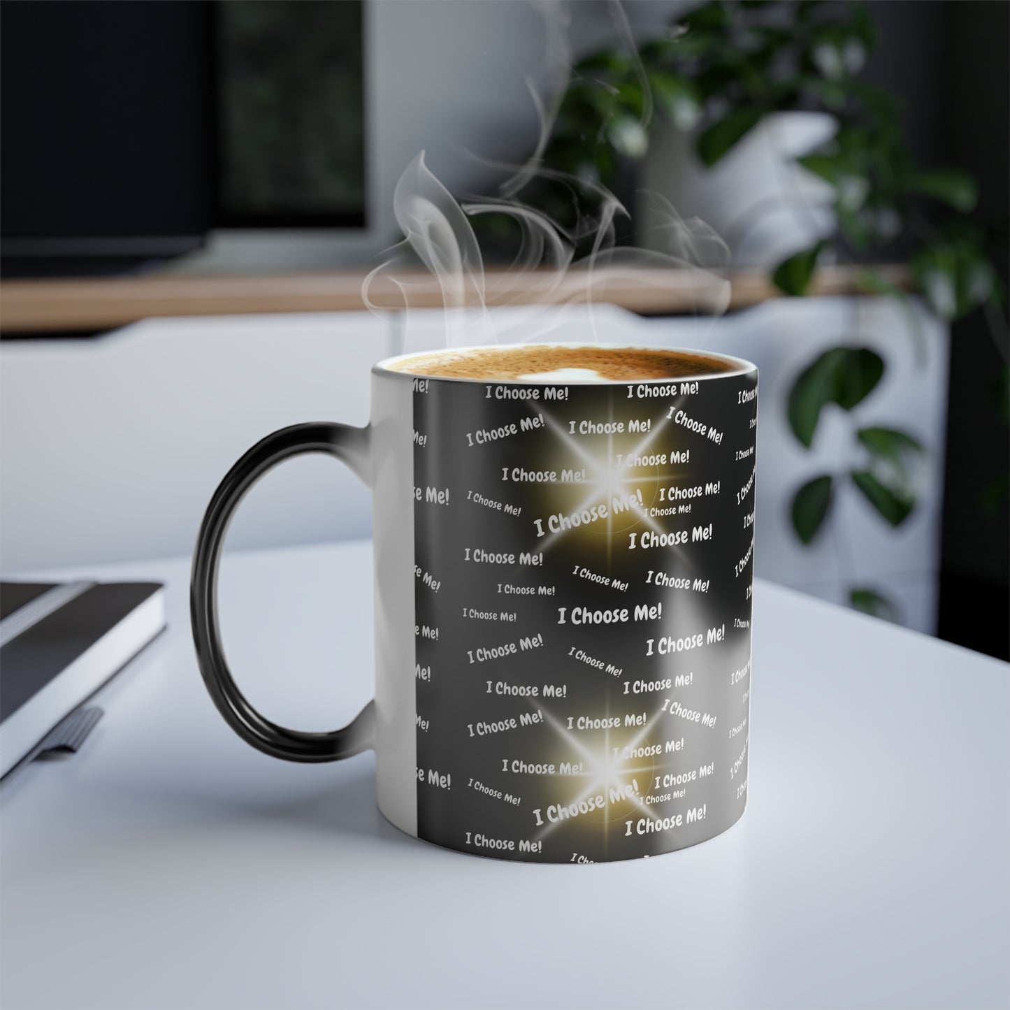 I Choose Me (White Print) Color-Changing Affirmation Mug