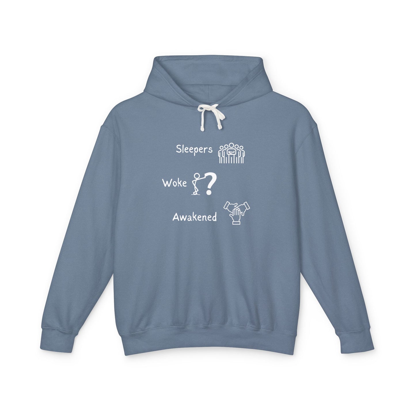 Awakened Stages Lightweight Unisex Hoodie – 100% Cotton