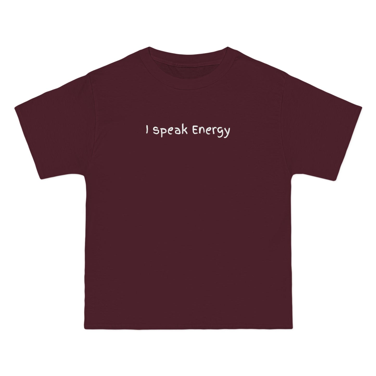 I Speak Energy Baggy Unisex T-Shirt – 100% Cotton