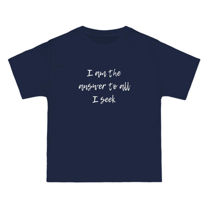 I Am the Answer Baggy Unisex T-Shirt – 100% Cotton