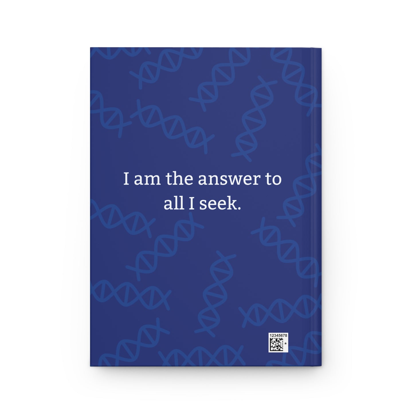 Indigo Hardcover Journal with Blue Avian Message