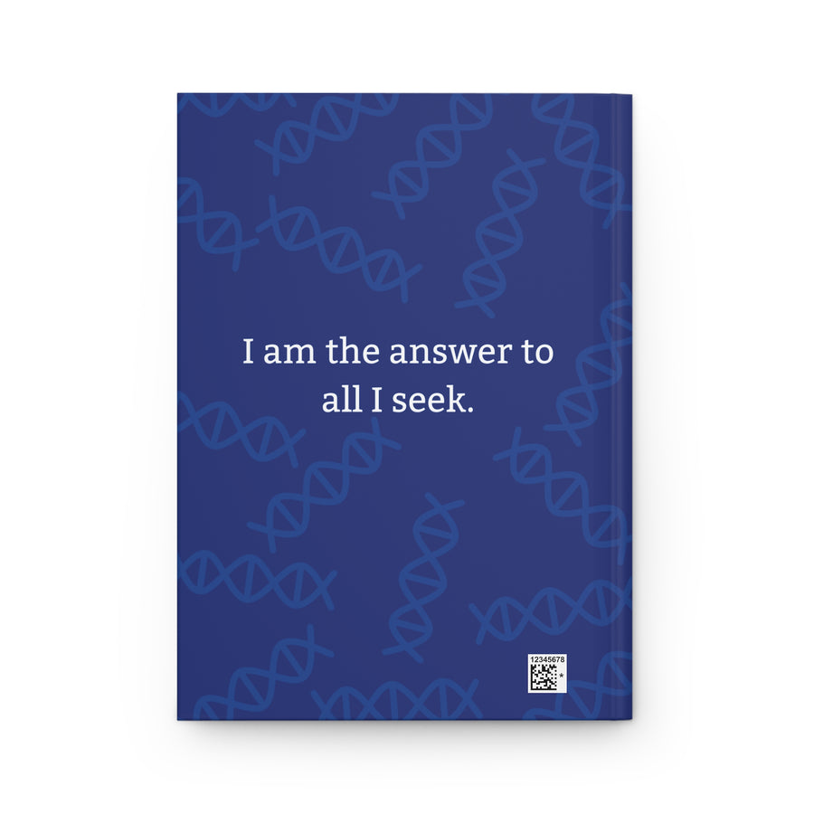 Indigo Hardcover Journal with Spiritual Message