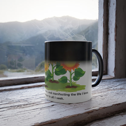 Sunflower Sunrise Color-Changing Affirmation Mug