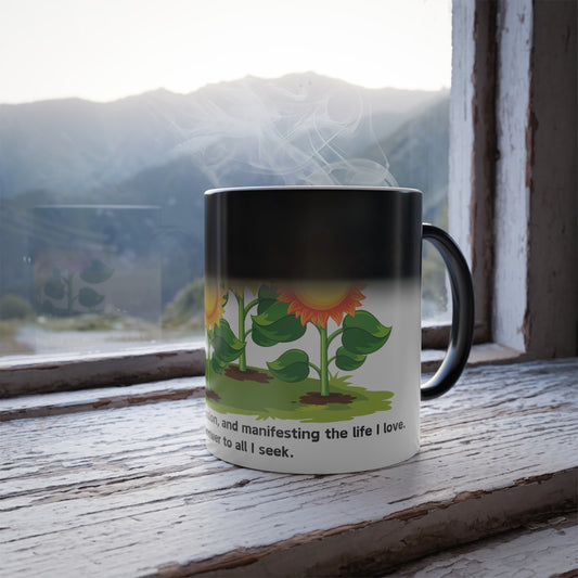 Sunflower Sunrise Color-Changing Affirmation Mug
